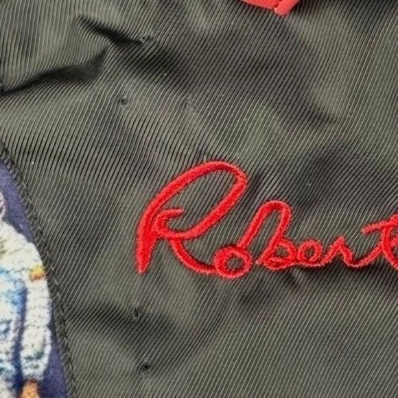 Robert Graham Quilted Puffer Jacket Mens Small Black Galaxy Lining Full Zip NEW - Picture 11 of 11